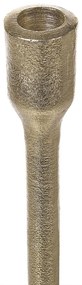Conjunto de 3 castiçais em metal dourado LIWUNG Beliani