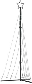 LED Árvore de Natal 447 LEDs Branco Quente 249 cm