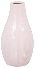 Vaso 13 X 13 X 25,5 cm Cerâmica Cor de Rosa