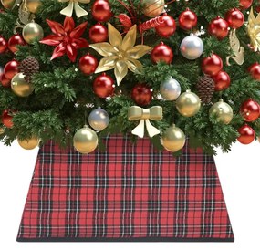 Saia para árvore de Natal 48x48x25 cm vermelho e preto