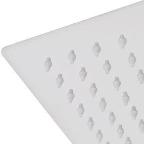 Cabeça de chuveiro quadrada em aço inoxidável 20x20 cm