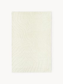 Tapete em lã artesanal com relevo Aaron