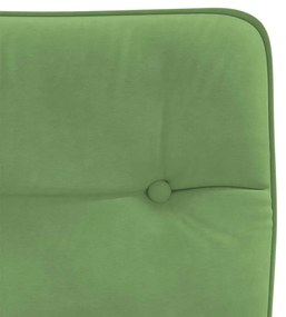 Cadeiras de jantar 2 pcs veludo verde-claro