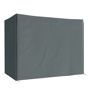 Outsunny Capa para Balanço Hollywood 3 Lugares Impermeável Capa de Proteção para Balanço de Jardim Tecido Oxford 220 x 125 x 172 cm, Cinza | Aosom Portugal