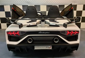 LAMBORGHINI AVENTADOR Carro eletrico infantil  24 VOLTS 2 LUGARES BRANCO C/ DRIFT