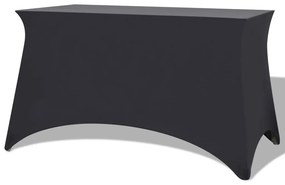 Capa extensível para mesa 2 pcs 120x60,5x74 cm antracite