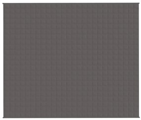 Manta pesada 11 kg 220x260 cm tecido cinzento