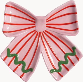 Prato de servir em dolomite pintado à mão Ribbon