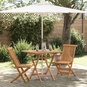 vidaXL Conjunto de Jantar de Jardim 2 pcs Castanho