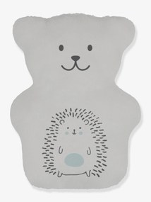 Urso terapêutico, BEKE BOBO cinzento claro liso com motivo