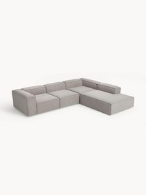 Sofá de canto modular em bouclé Lennon (4 lugares)
