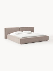 Cama estofada Lennon, com espaço de arrumação