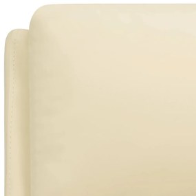 Poltrona Malia de Massagens Reclinável em Couro Artificial - Creme - D