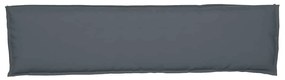 Almofada de Palete para Banco Antracite 150 x 40 x 8 cm, em Tecido Oxf