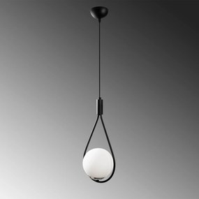 Candeeiro Suspenso Mudoni – Preto – 20 x 15 cm