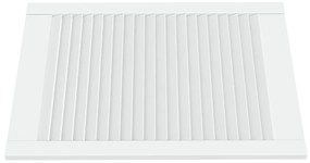 Portas de armário 2 pcs design de persiana pinho maciço branco