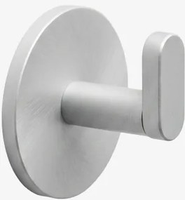 Cabide Adesivo Para Casa De Banho Em Aço Inoxidável Caldrumi Cinzento Escovado - Sklum