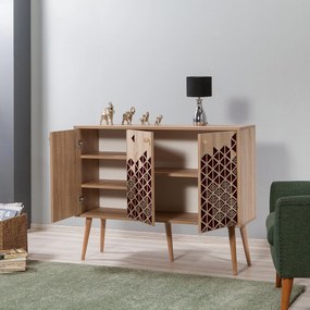 Console Mega – Carvalho Sonoma – 120x90x36 cm