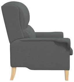 Poltrona Cinza Escuro 52 cm Tecido