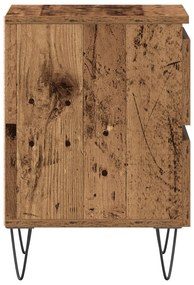 Cômoda de Cabeceira vidaXL Madeira Antiga 40x35x50 cm Madeira de Engen