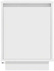 Mesas cabeceira c/ luzes LED 2 pcs 38x34x50 cm branco
