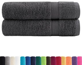 Toalhas de mãos premium SOLUND 2pcs 50x100cm 600 gsm antracite