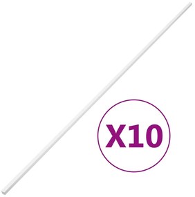 vidaXL Calhas para cabos 10x10 mm 10 m PVC