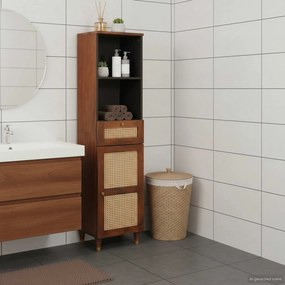 vidaXL Buffet Castanho 38 x 33,5 x 160 cm Madeira de manga maciça