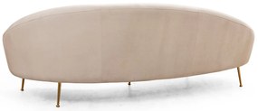 Sofá de 3 Lugares Eses – Bege – 255x120x85 cm