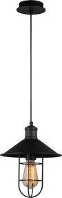 Candeeiro de Teto Ayazma – Preto – Diâmetro 24 cm, Altura 124 cm
