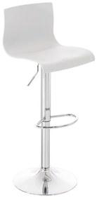 Banco de bar Hoover 39 x 84-104 x 36 cm Branco
