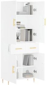 Armário alto 69,5x34x180 cm derivados de madeira branco