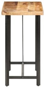 Mesa de bar 120x58x107 cm madeira de mangueira áspera