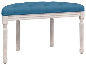 Banco 81,5x41x49 cm veludo azul
