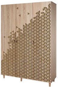 Roupeiro Mode – Carvalho Sonoma – 135 cm x 192 cm x 52 cm