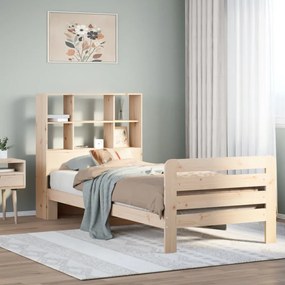 vidaXL Cama sem colchão 90x200 cm madeira de pinho maciça