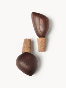 Rolhas de vinho em madeira de freixo Cairn, conjunto de 2