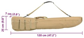 Saco para espingarda com alça de ombro 120 cm tecido oxford