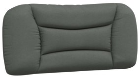 Estrutura de cama sem colchão 80x200 cm tecido cinzento-escuro