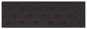 Painel de parede 12 pcs 90x30 cm couro artificial 3,24 m² preto