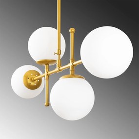 Candeeiro de Teto Mudoni – Dourado – 108 x 15 cm