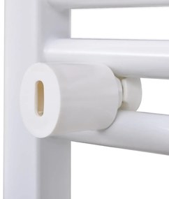 Aquecedor toalhas banheiro curvo 500 x 1160 mm conector lateral e cent