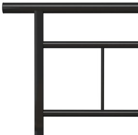 Estrutura de cama metal 200x200 cm preto