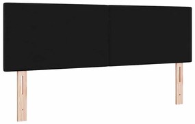 Cabeceira vidaXL Botão Almofadado Preto 140 cm Tecido