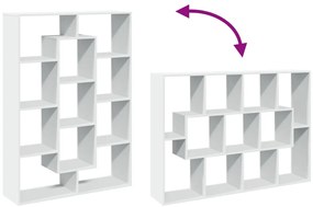 Estante 102x29x143 cm contraplacado branco