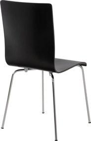 Conjunto de 2 cadeiras de cozinha e sala de jantar Pepe 43 x 87 x 47 cm Preto