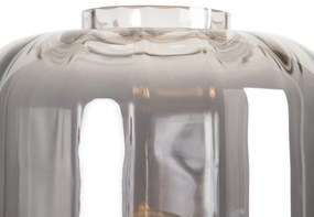 Candeeiro de pé inteligente preto com vidro fumado incl. Wifi ST64 - Qara