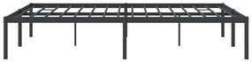 Estrutura de cama 160x200 cm metal preto