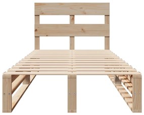 Cama sem colchão 90x190 cm madeira de pinho maciça