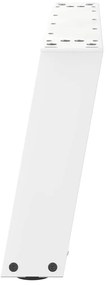 Pés para mesa de centro em formato de U, 2 peças, branco, 60x(30-31) c
